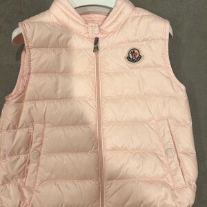 Moncler Light Pink Quilted Vest 100% Authentic